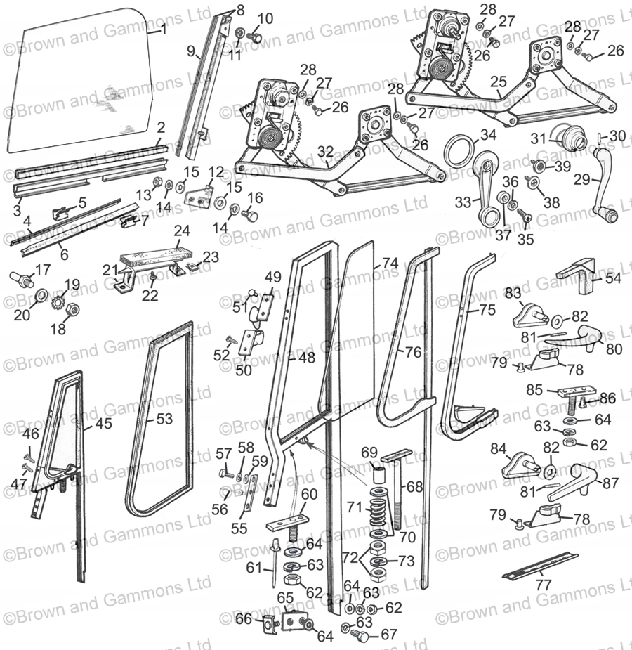 Image for Door glass & Quarter lights